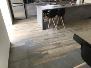 Carrelage cuisine effet vintage
